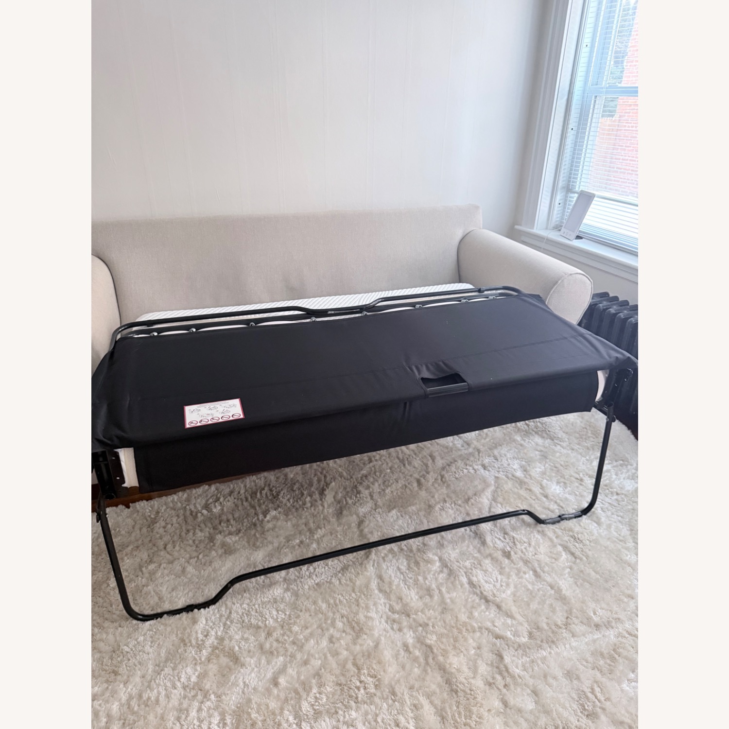 Bob's Discount Furniture Gold Fabric Sleeper Sofa - image-3