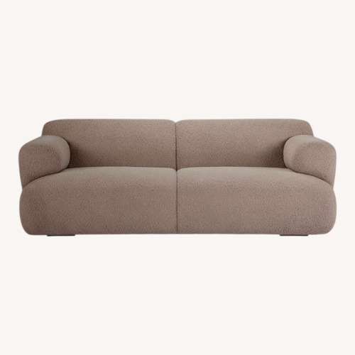 Used AllModern Marilee Brown Sherling Sofa for sale on AptDeco
