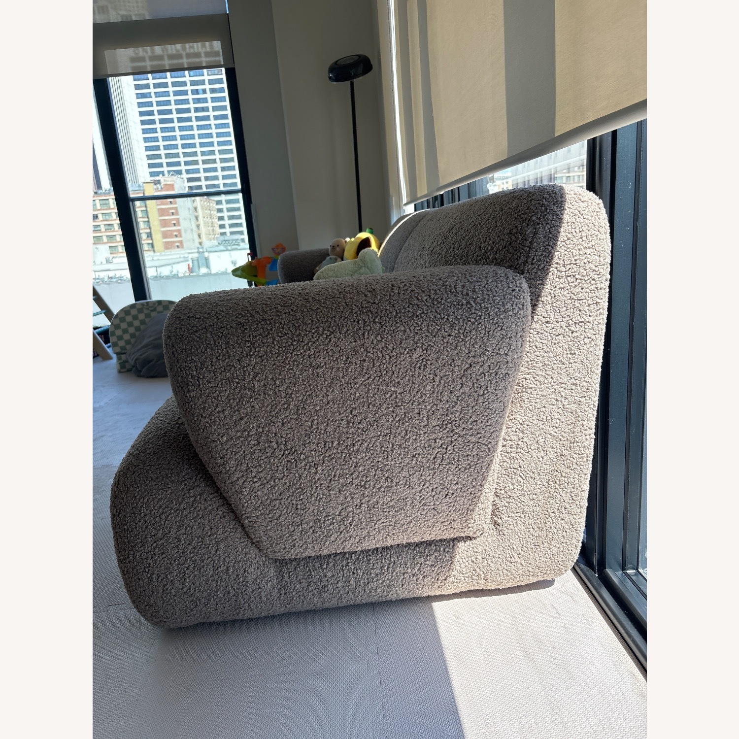 AllModern Marilee Brown Sherling Sofa - image-3