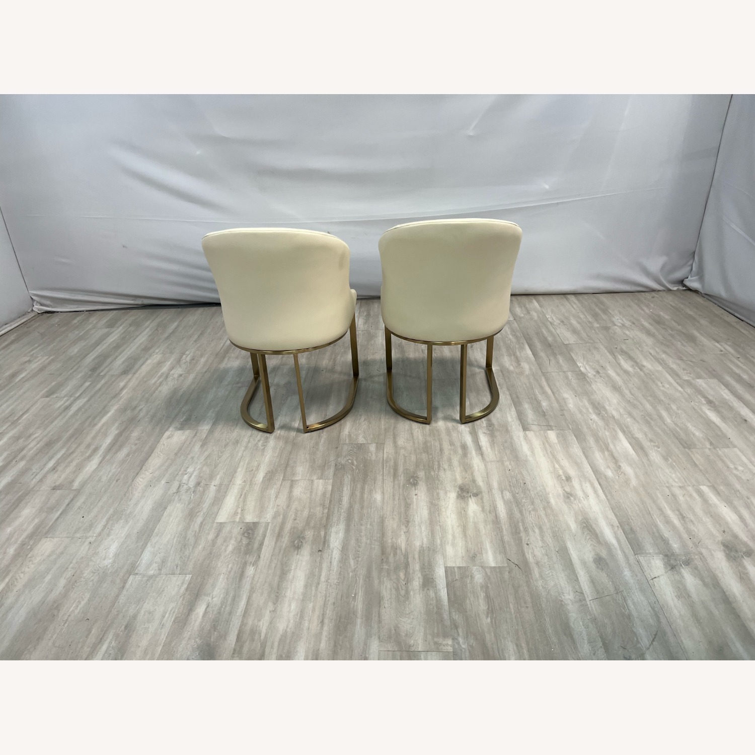 Orren Ellis Teferi PU Leather Stainless Steel Base Set of 2 - image-6