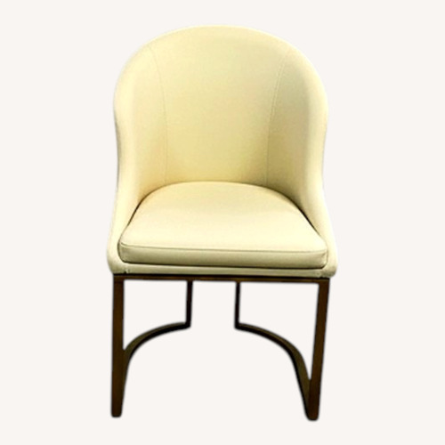 Used Orren Ellis Teferi PU Leather Stainless Steel Base Set of 2 for sale on AptDeco