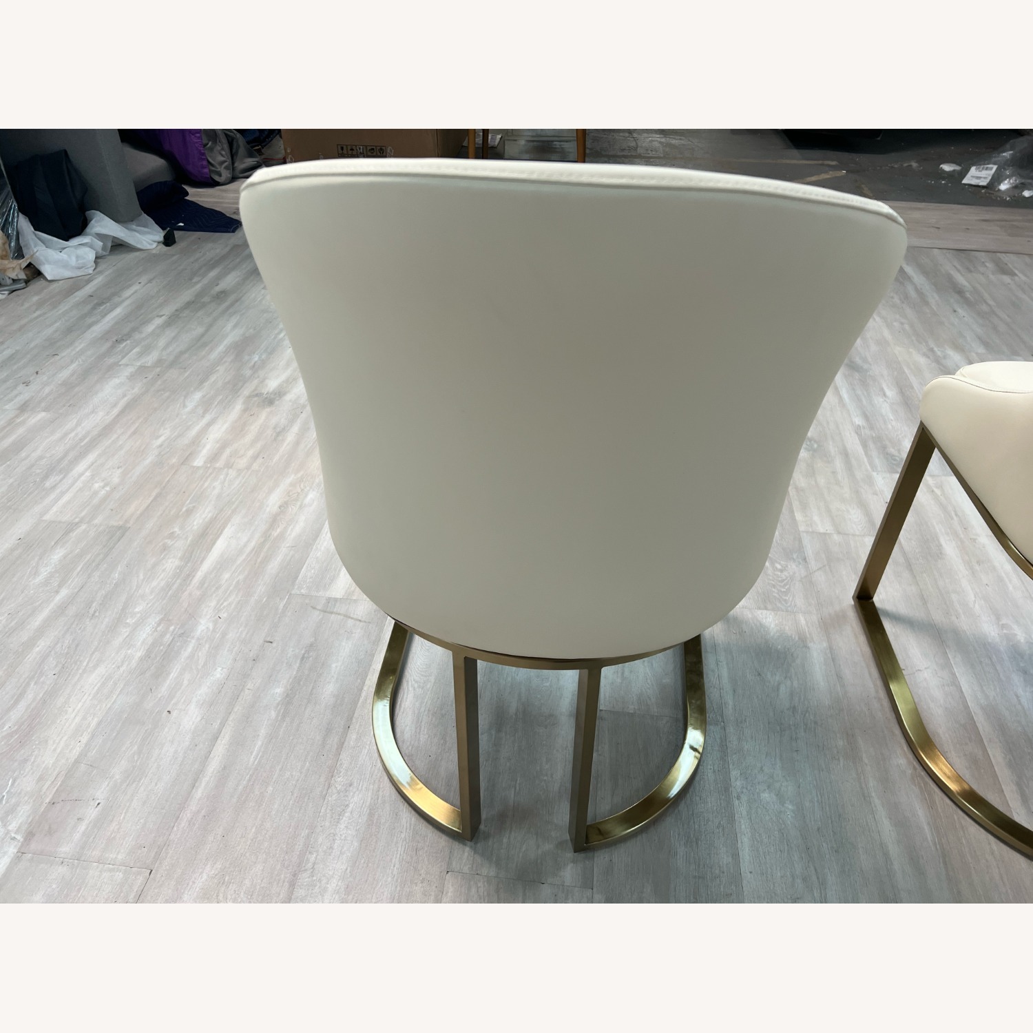 Orren Ellis Teferi PU Leather Stainless Steel Base Set of 2 - image-3