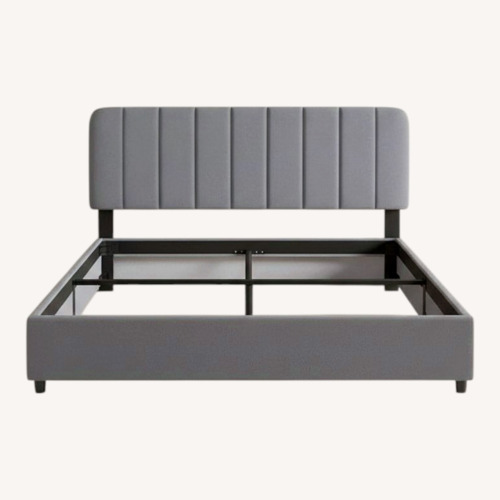 Used Wayfair Dark Gray Queen Bed for sale on AptDeco