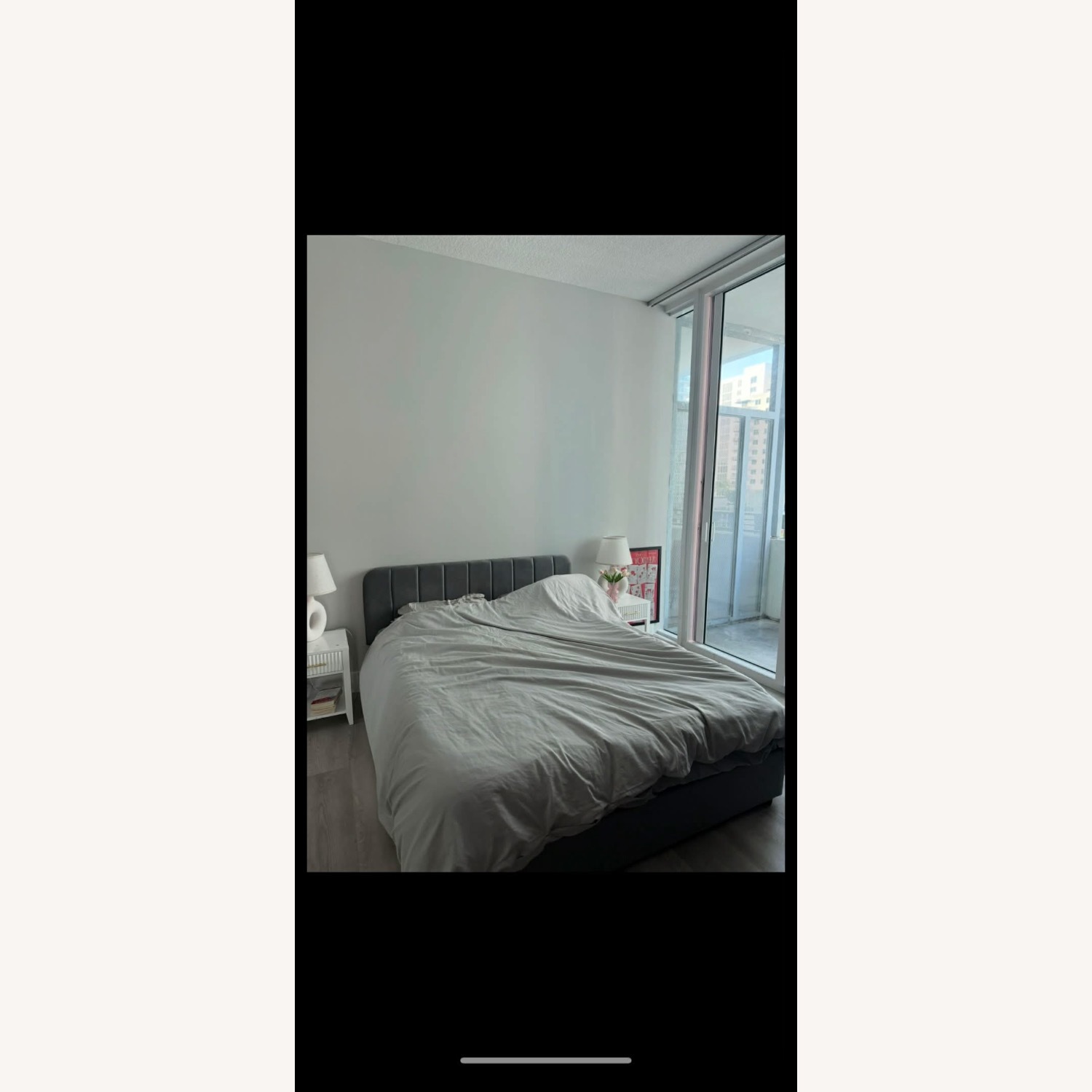 Wayfair Dark Gray Queen Bed - image-5