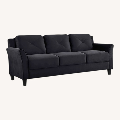 Used Black Fabric 3+ Seater Sofa for sale on AptDeco