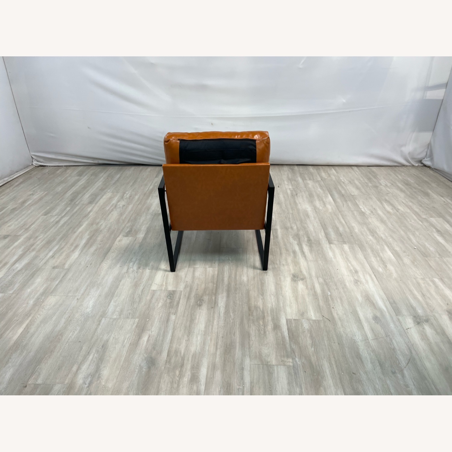 17 Stories Achilina Soft Vegan Leather Arm Accent Chair - image-7