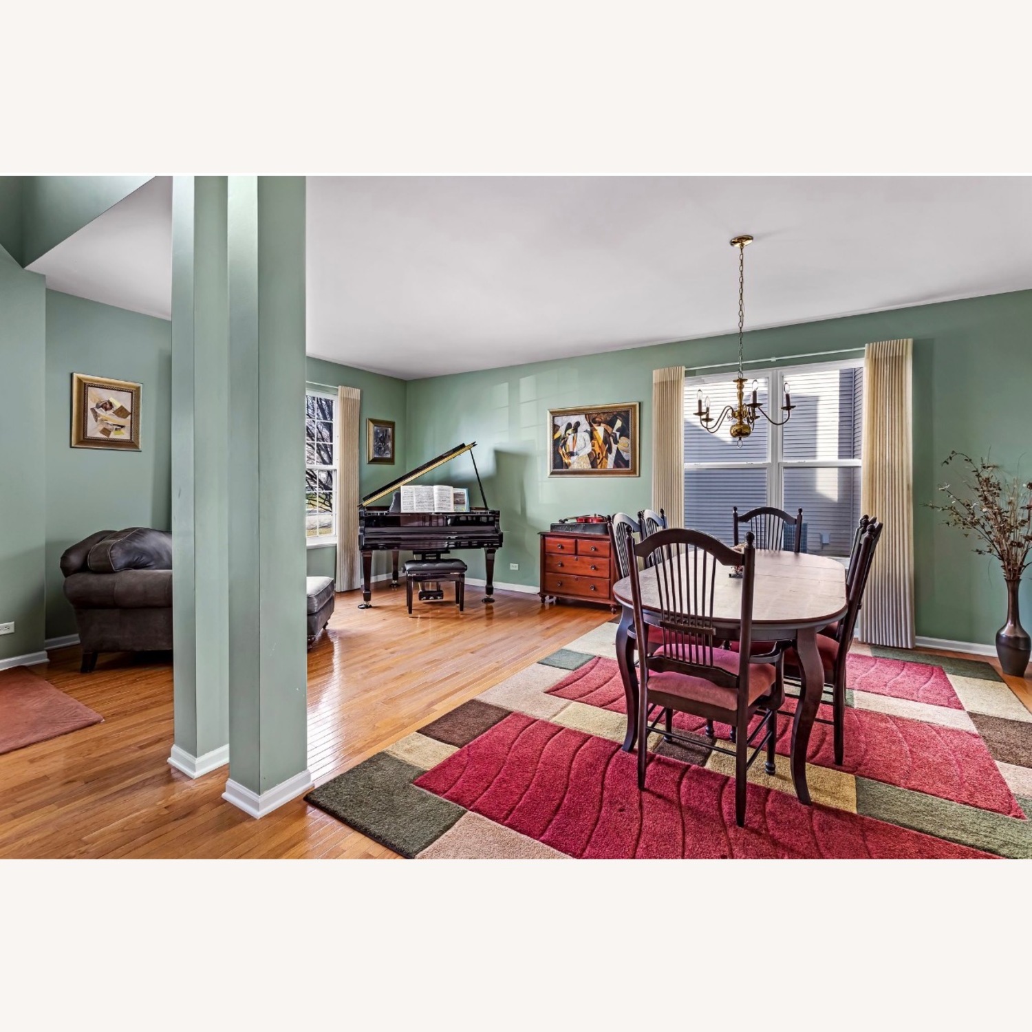 Walter E. Smithe Dark Brown Wood Dining Set - image-3