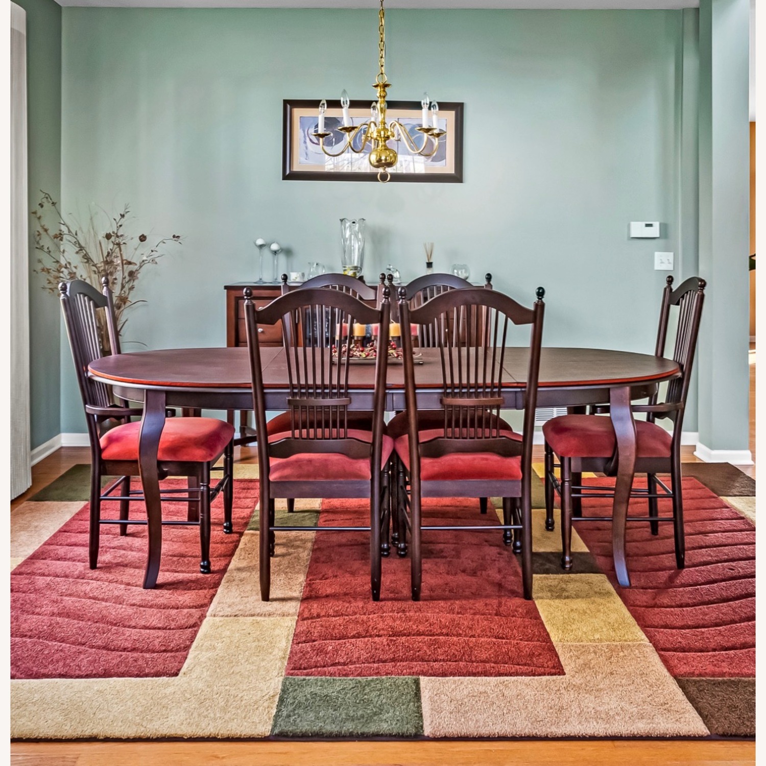 Walter E. Smithe Dark Brown Wood Dining Set - image-2