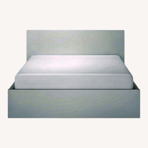 Used IKEA Modern White Queen Bed Frame with Storage for sale on AptDeco