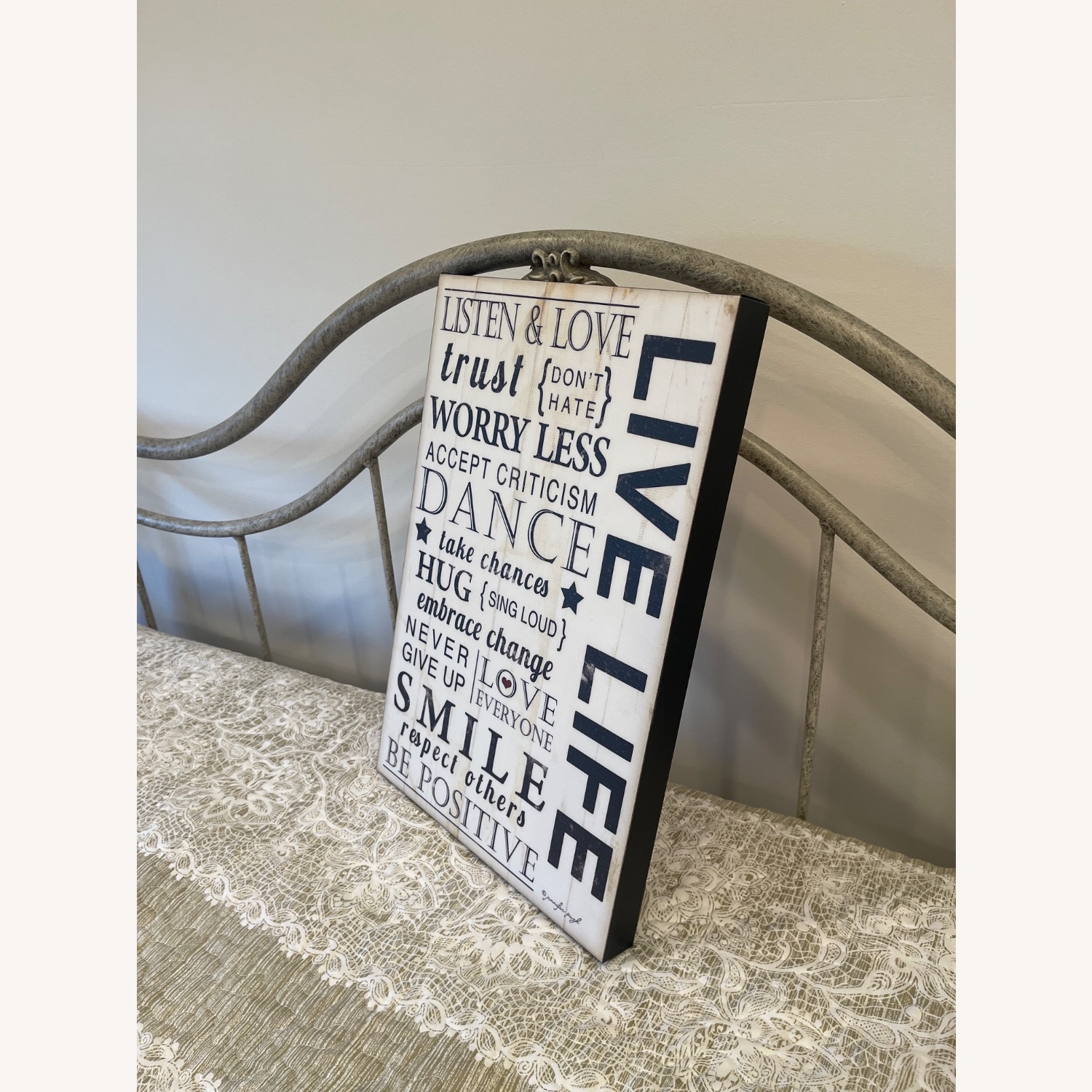 White Fabric Wall Decor - image-2