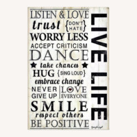 White Fabric Wall Decor