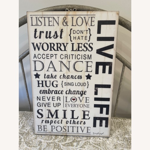 Used White Fabric Wall Decor for sale on AptDeco