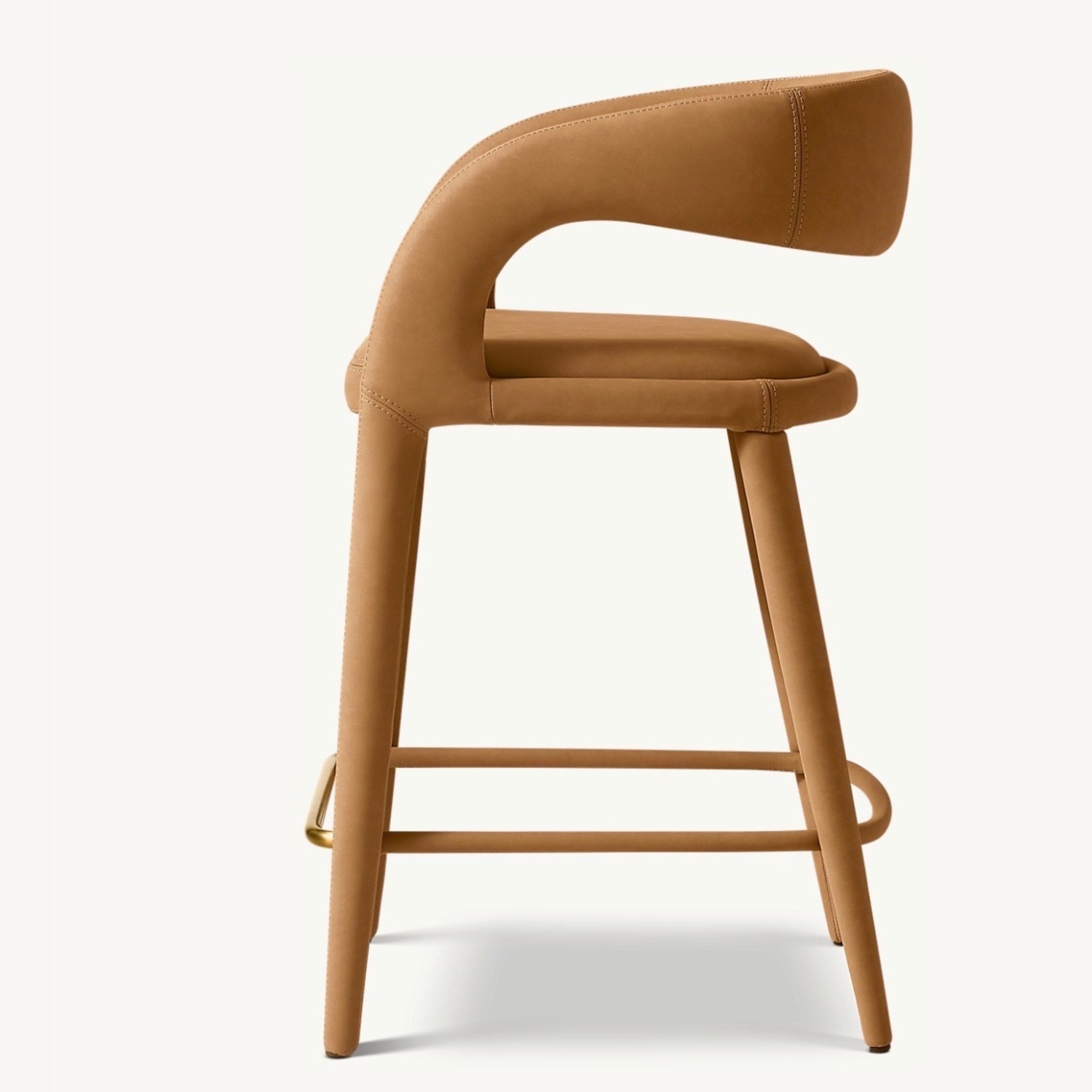 Restoration Hardware Nicola Open Barrelback Stool - image-2