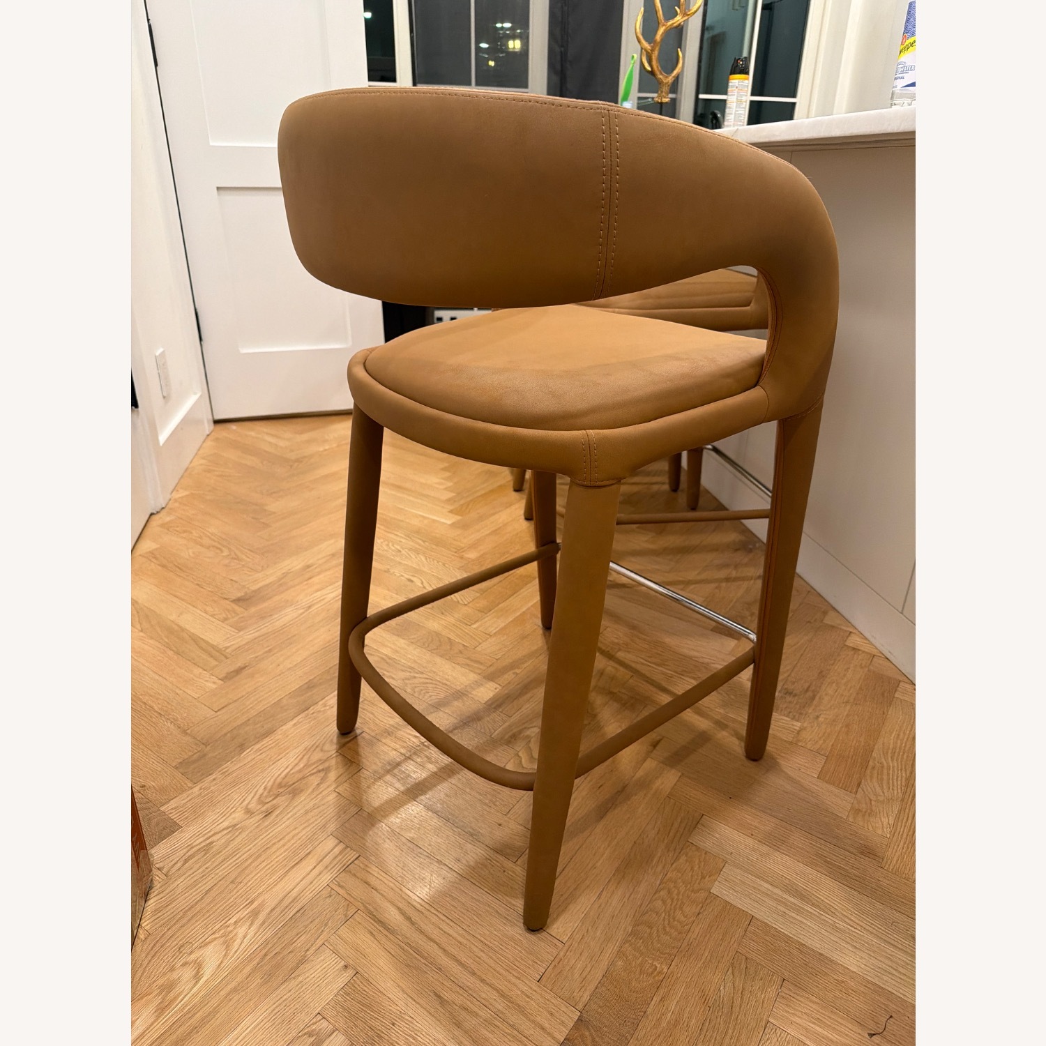 Restoration Hardware Nicola Open Barrelback Stool - image-8