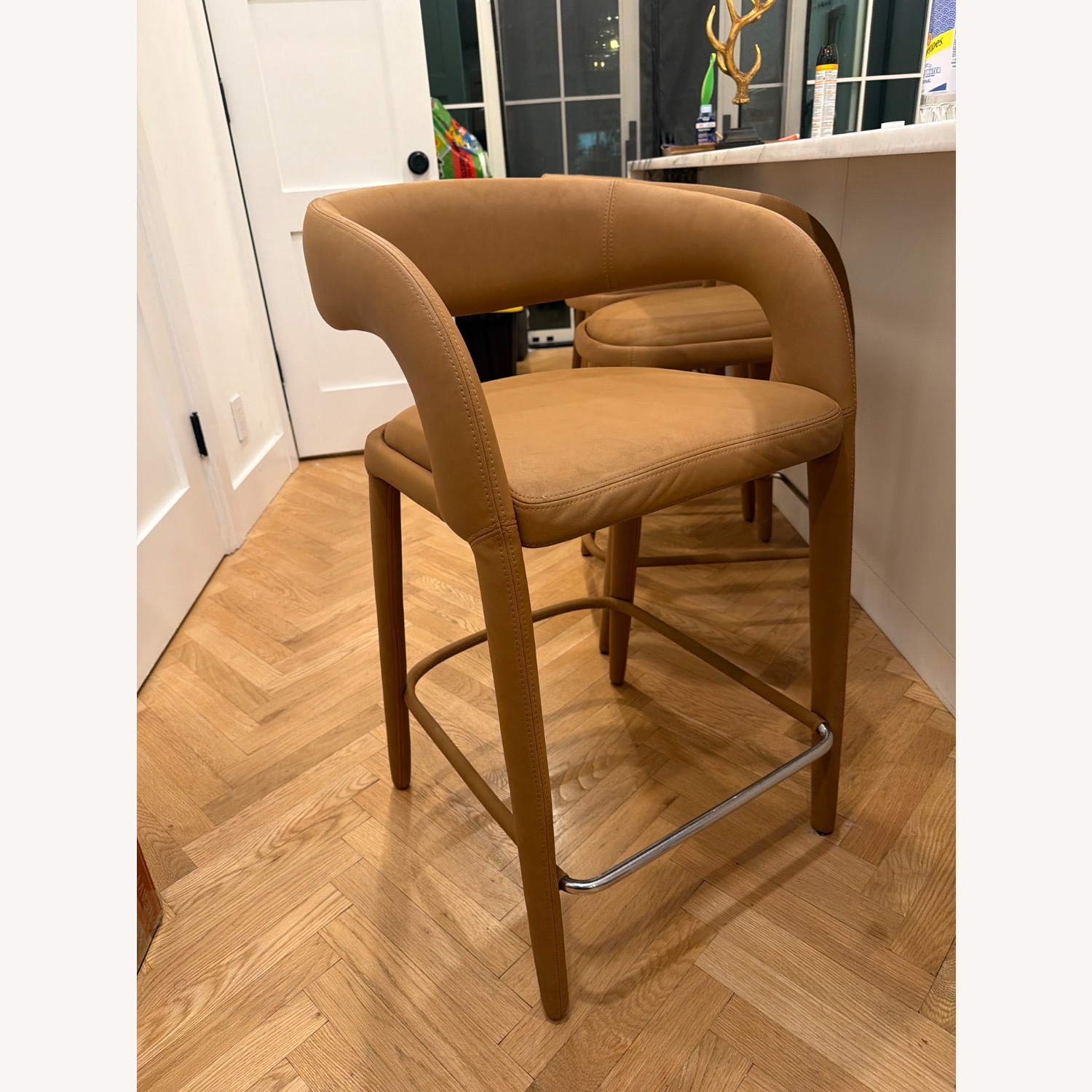 Restoration Hardware Nicola Open Barrelback Stool - image-7