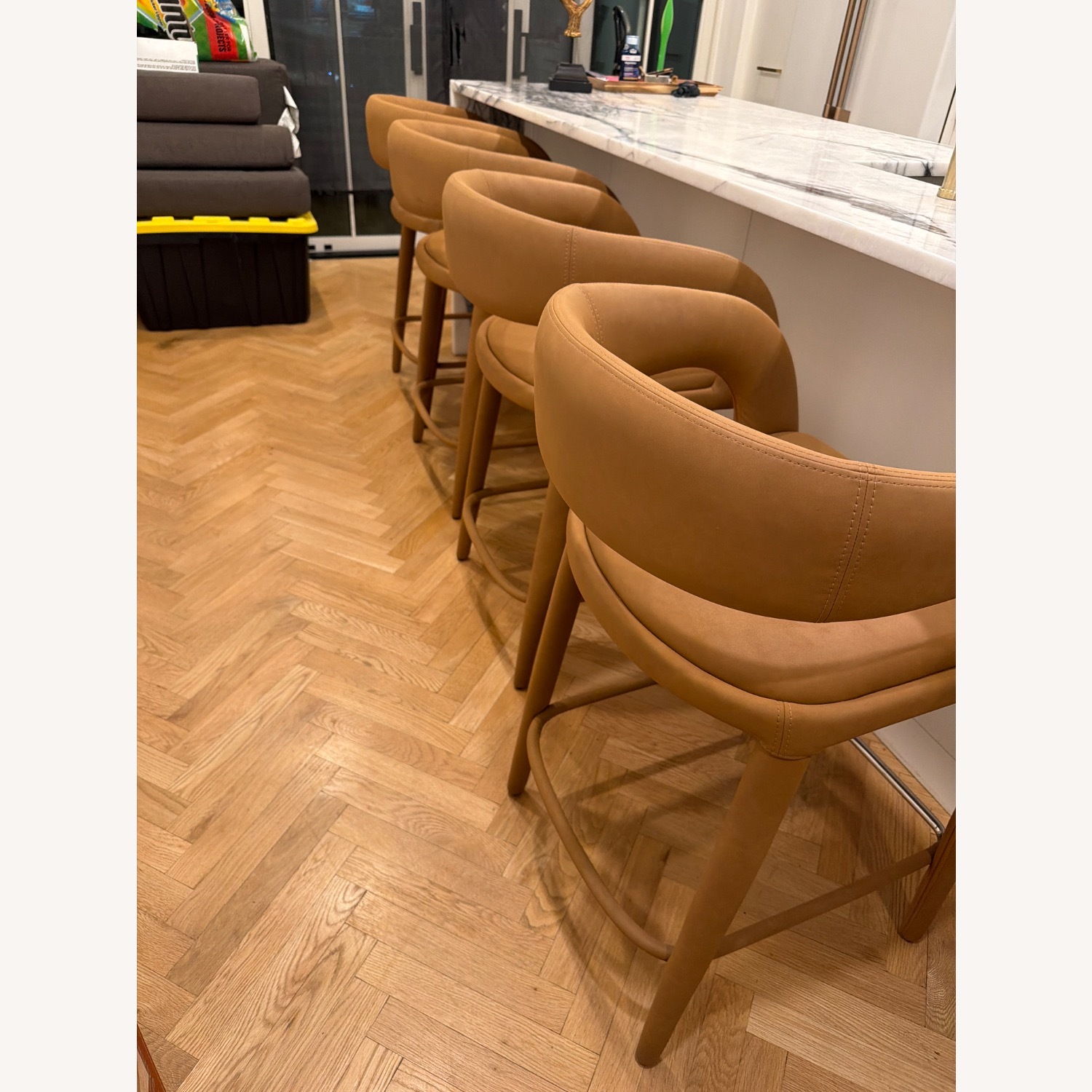 Restoration Hardware Nicola Open Barrelback Stool - image-9