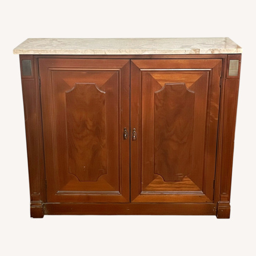 Used Vintage/Antique Light Brown Wood Sideboard for sale on AptDeco