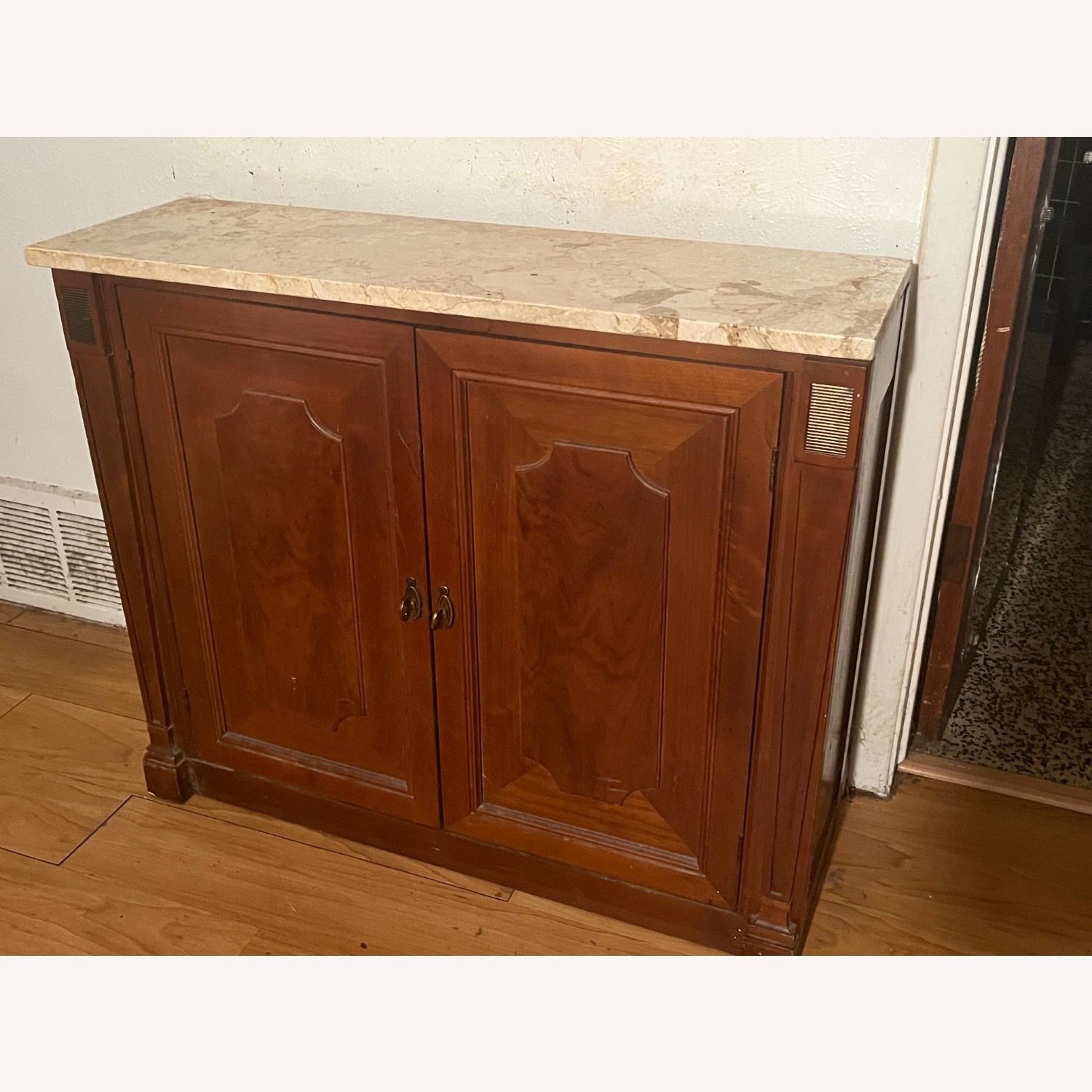 Vintage/Antique Light Brown Wood Sideboard - image-2