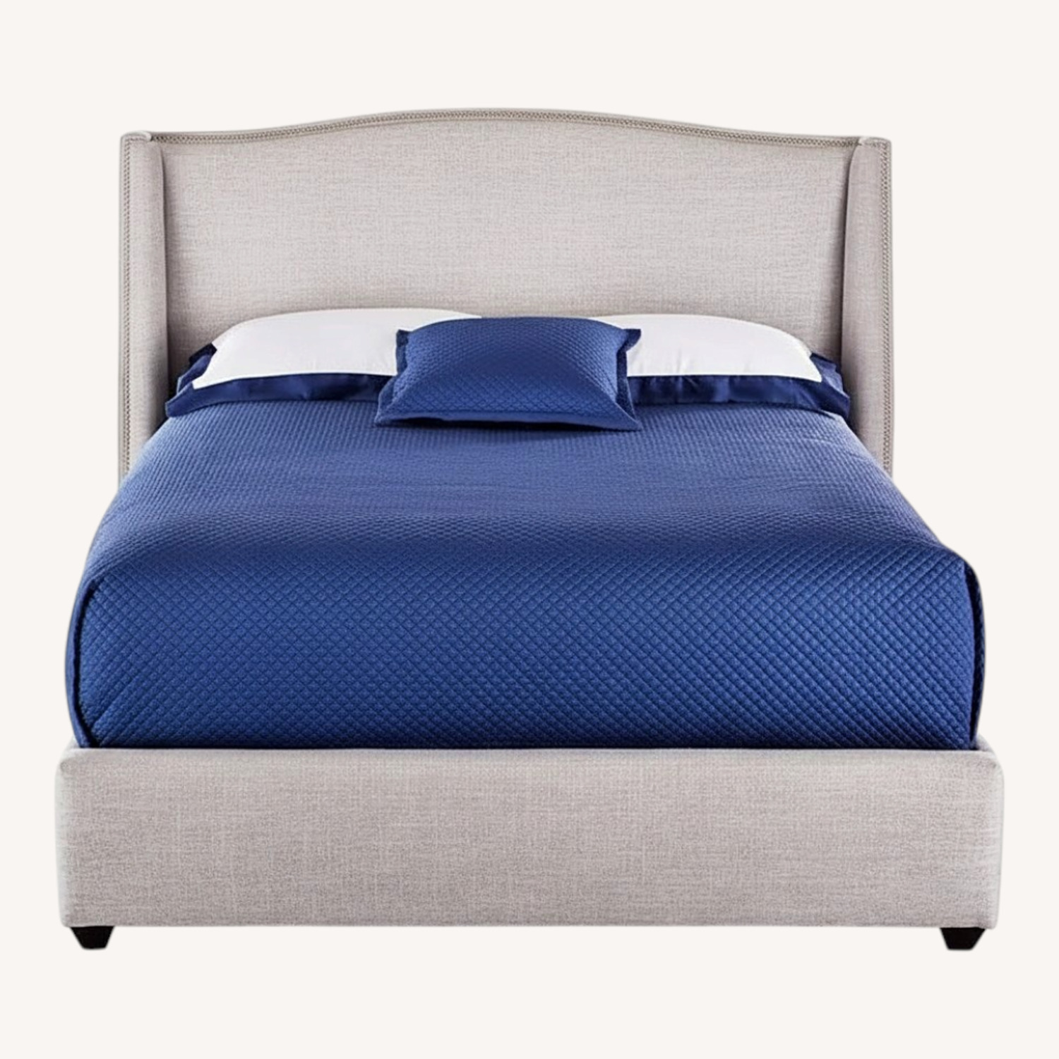 Mitchell Gold + Bob Williams Light Gray King Bed - image-0