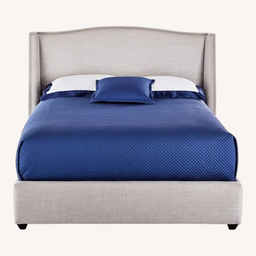 Used Mitchell Gold + Bob Williams Light Gray King Bed for sale on AptDeco