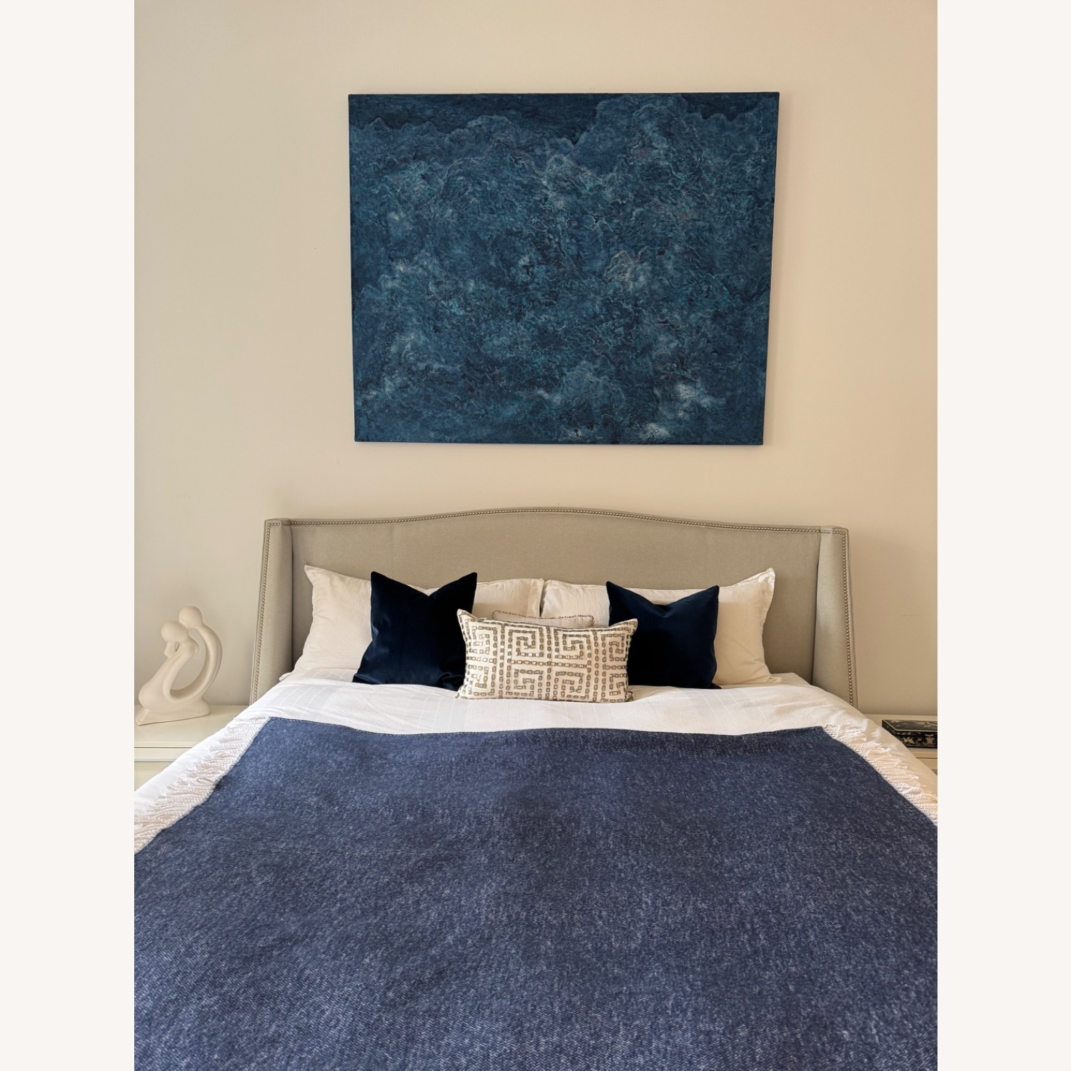 Mitchell Gold + Bob Williams Light Gray King Bed - image-2