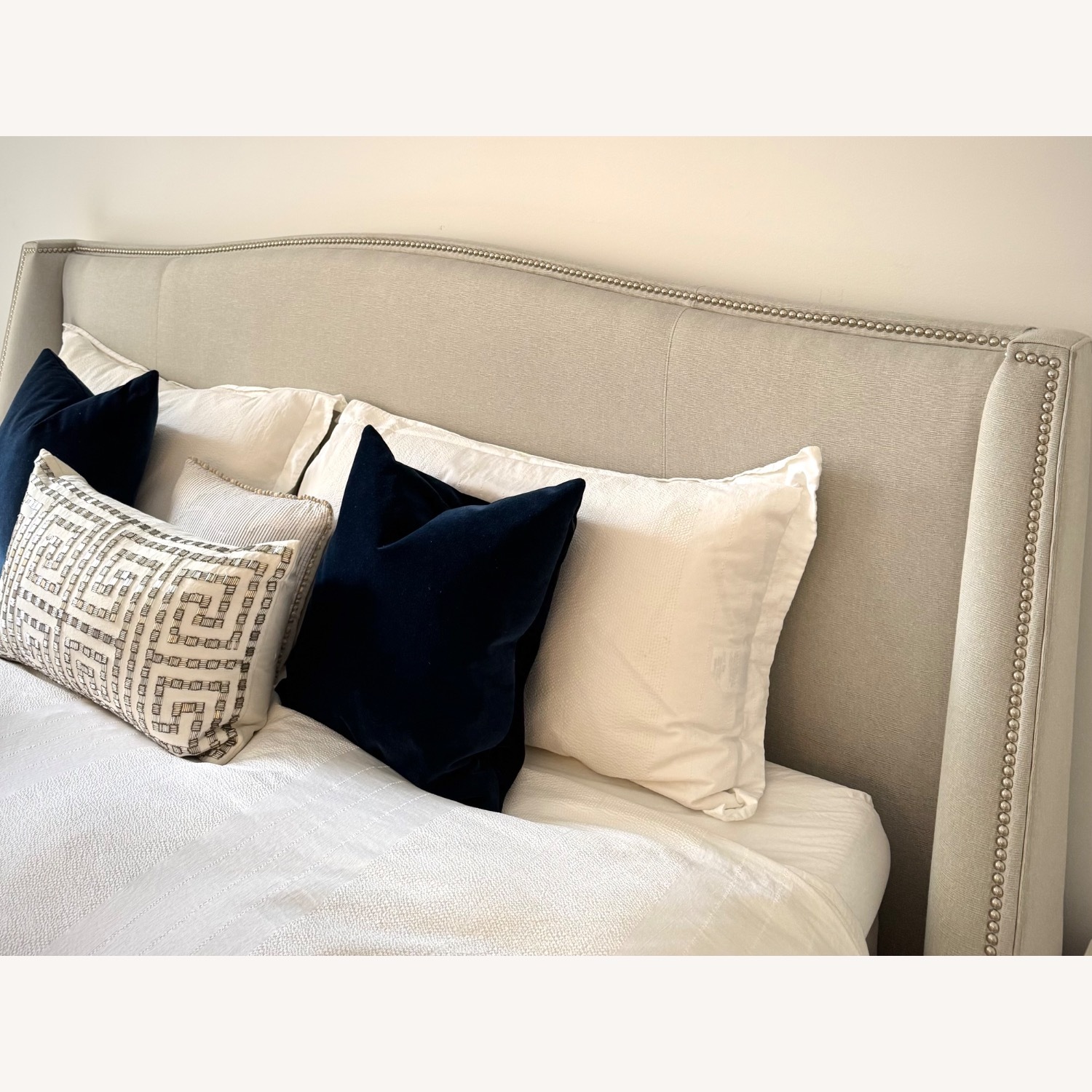 Mitchell Gold + Bob Williams Light Gray King Bed - image-3