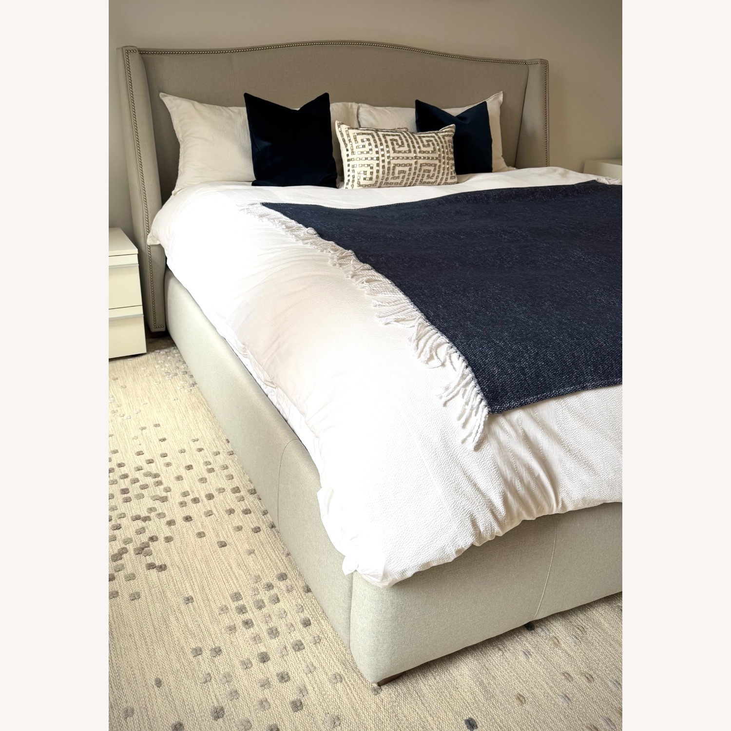 Mitchell Gold + Bob Williams Light Gray King Bed - image-4