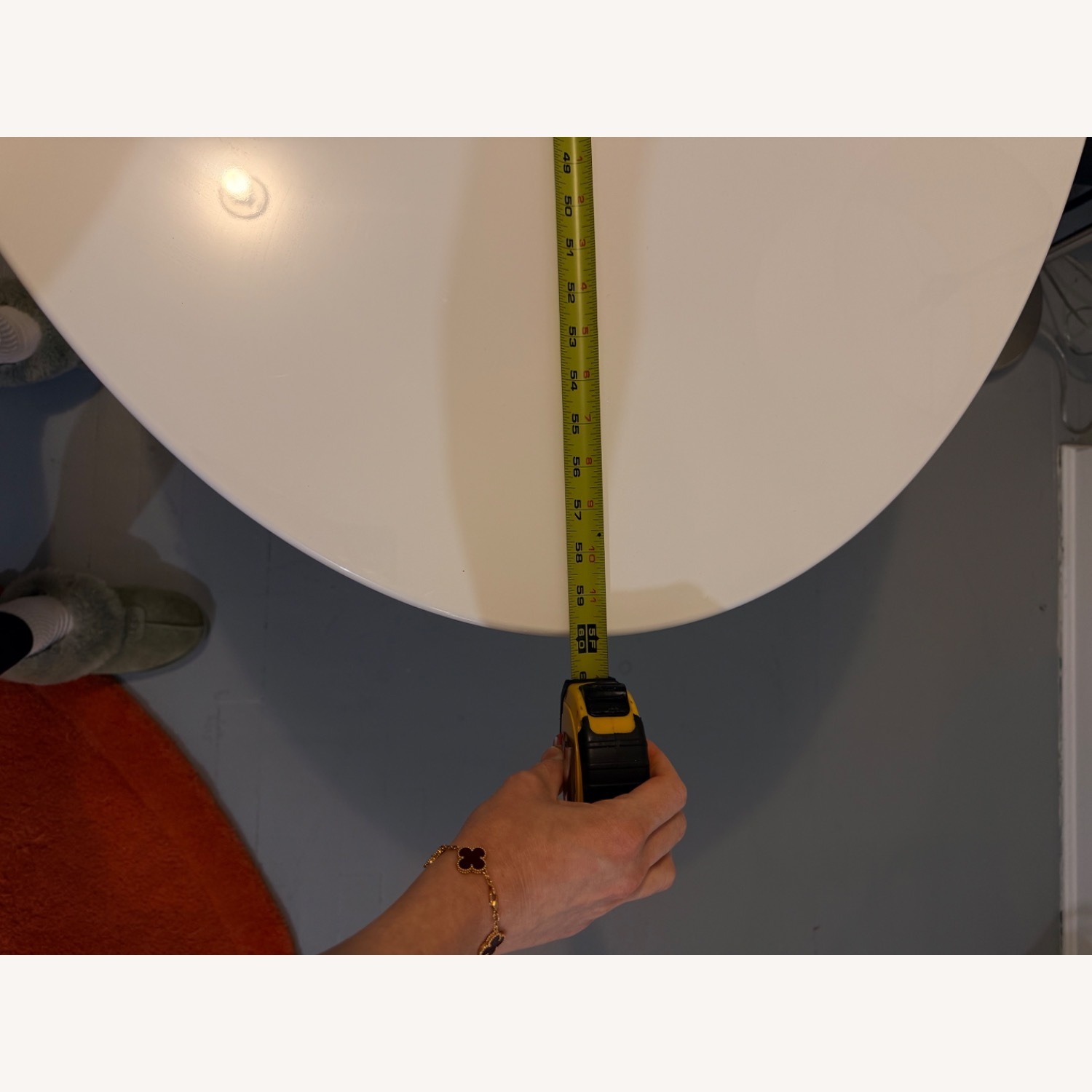 Modway Lippa 60" Oval White Wood Top Dining Table - image-7