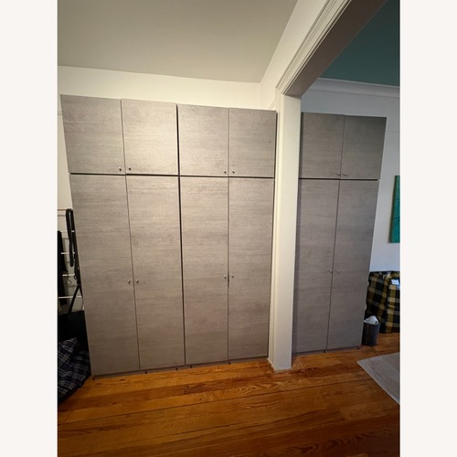 Used Taylor Made Custom Furniture Dark Gray Wardrobes for sale on AptDeco