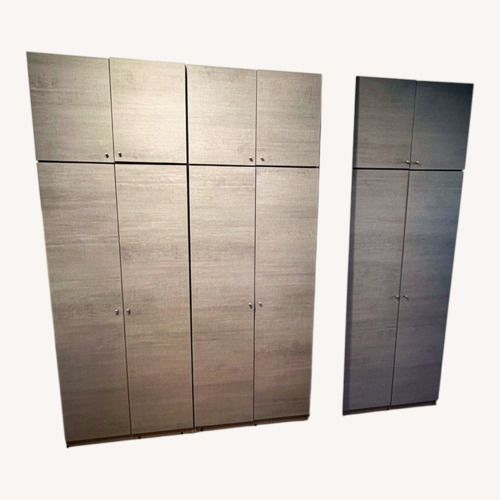 Used Taylor Made Custom Furniture Dark Gray Wardrobes for sale on AptDeco