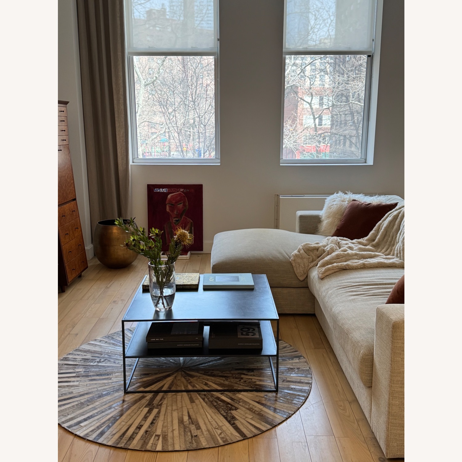 ABC Carpet and Home Black Metal Coffee Table - image-2