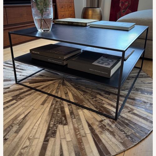 Used ABC Carpet and Home Black Metal Coffee Table for sale on AptDeco