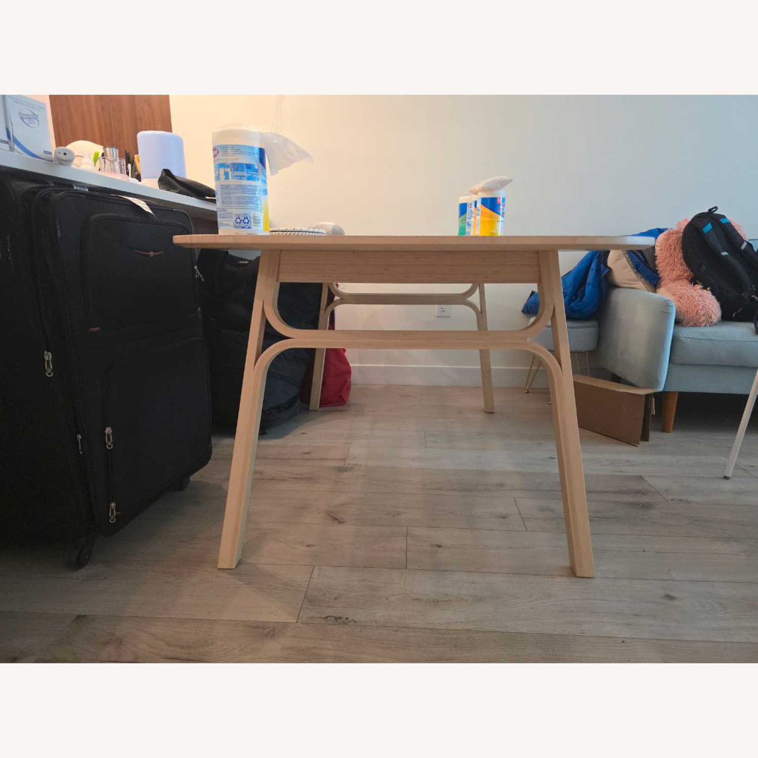 IKEA Voxlöv Yellow Bamboo Dining Table - image-3