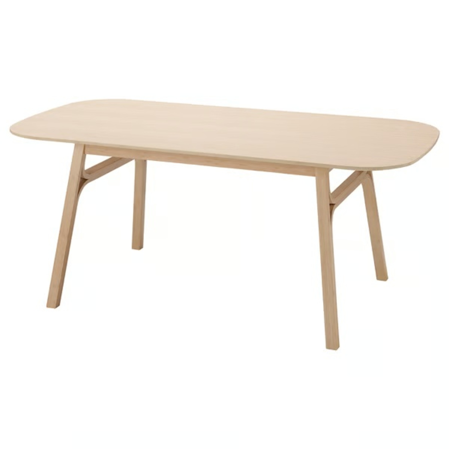 IKEA Voxlöv Yellow Bamboo Dining Table - image-4