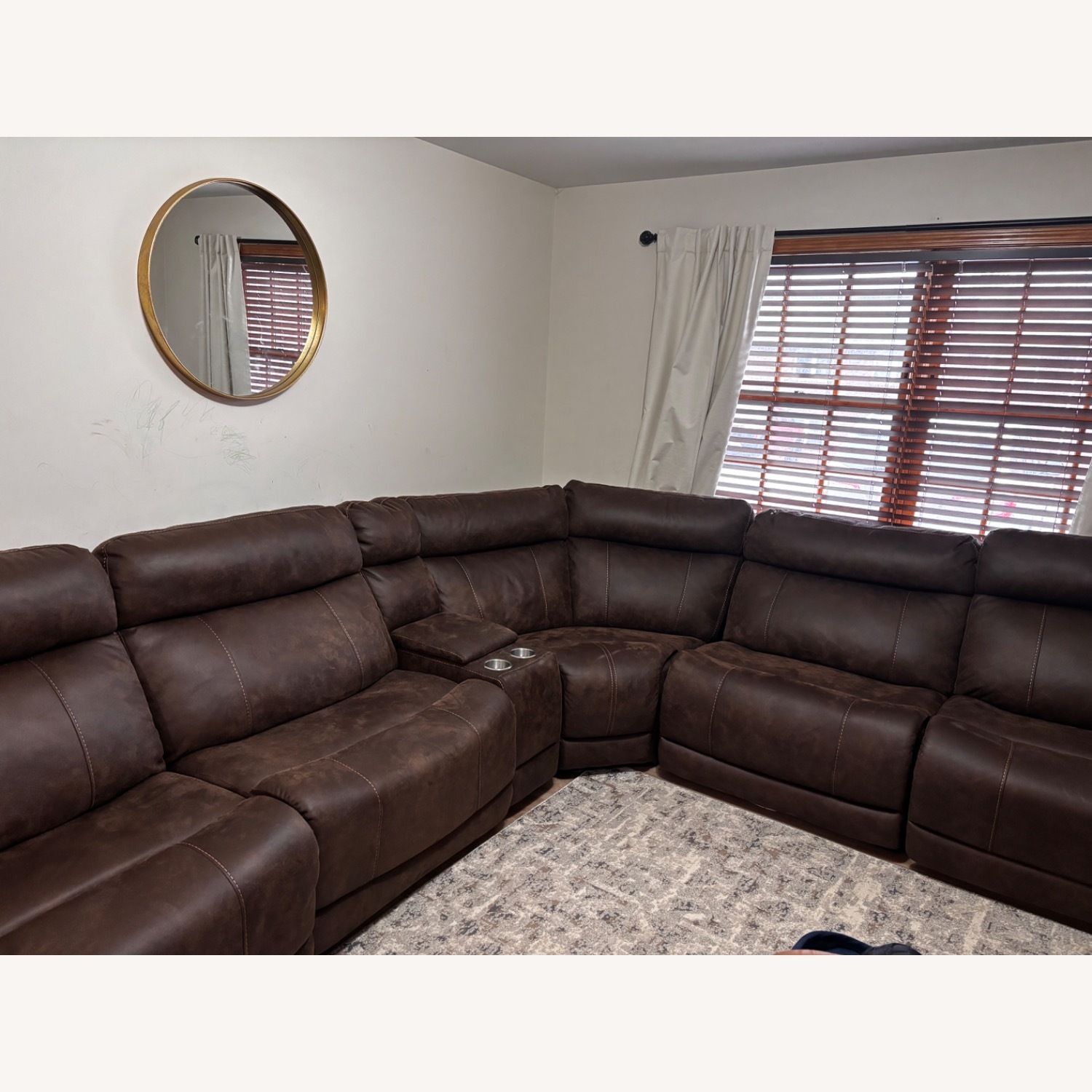 Raymour & Flanigan Gates Dark Brown 3+ Piece Sectional - image-1