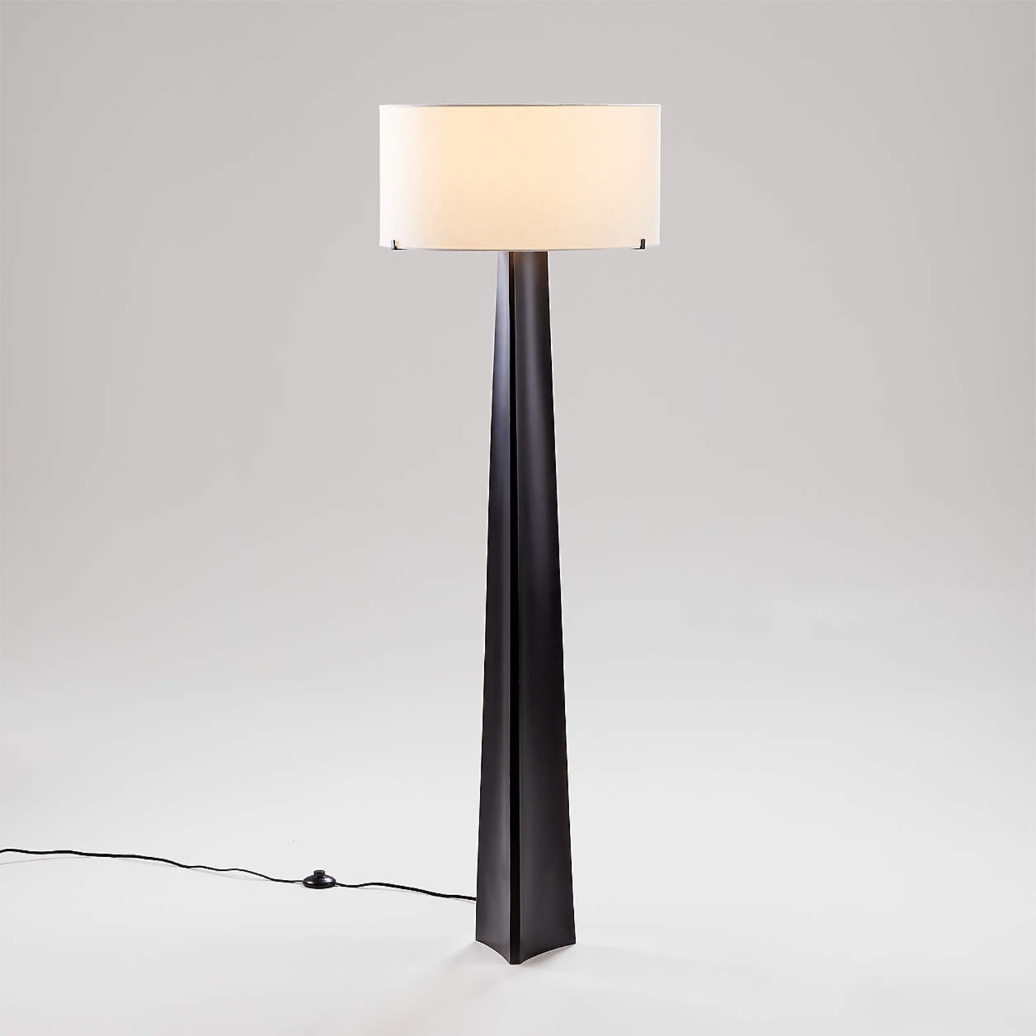 Crate & Barrel Isla Black Metal Floor Lamp - image-7