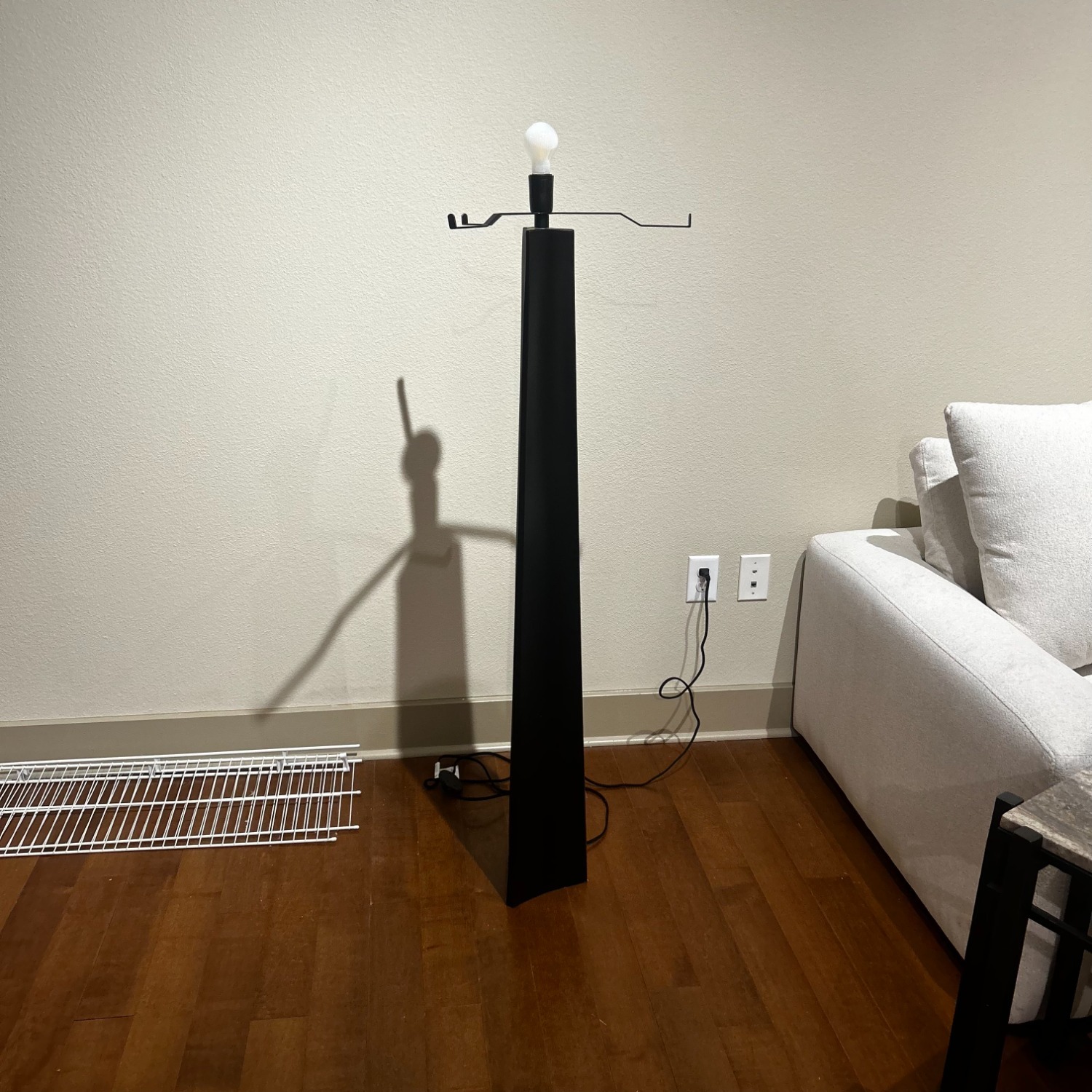 Crate & Barrel Isla Black Metal Floor Lamp - image-3