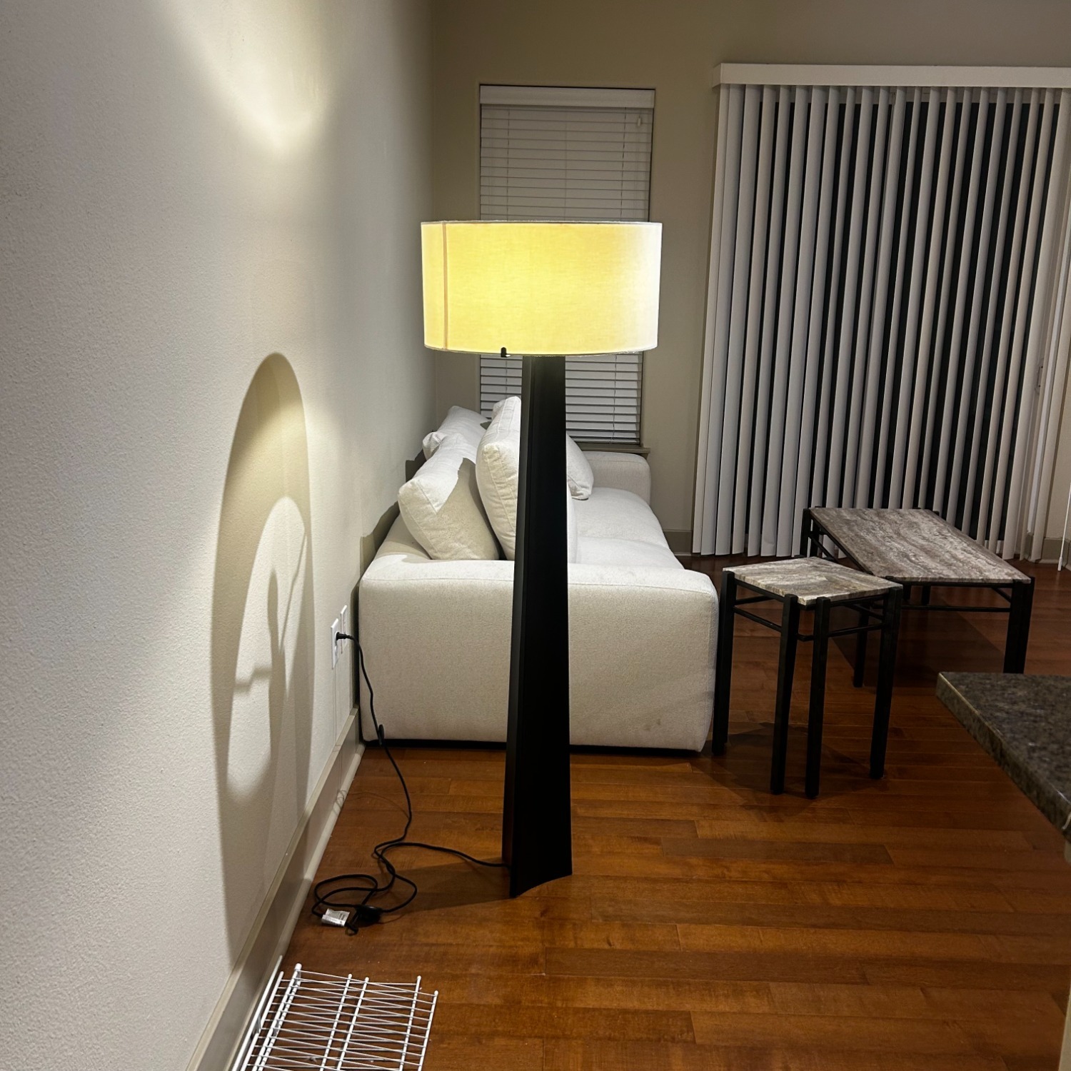 Crate & Barrel Isla Black Metal Floor Lamp - image-5