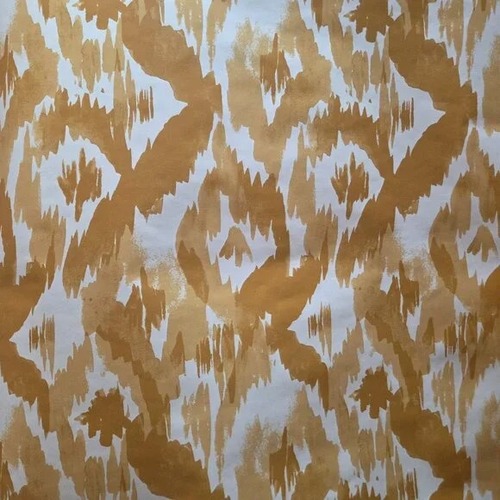 Used Peel & Stick Wallpaper Mustard Yellow Ikat 6 rolls for sale on AptDeco