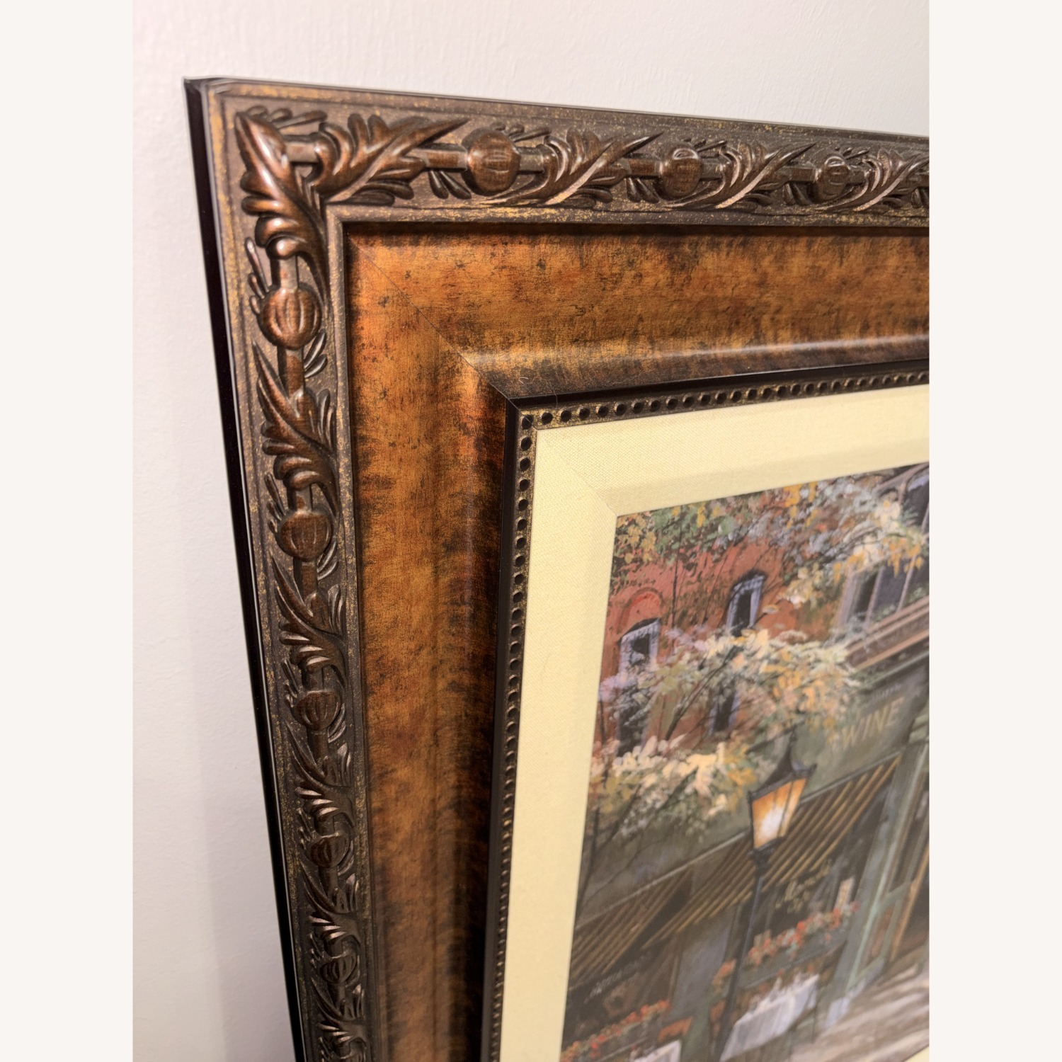 Large Framed ‘Mandis Cafe’  – Paris Café Wall Art - image-2