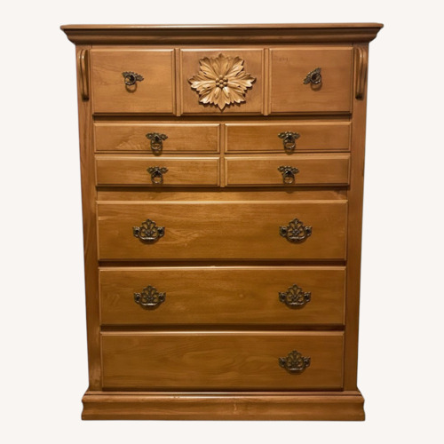 Used Light Brown Wood Chest for sale on AptDeco