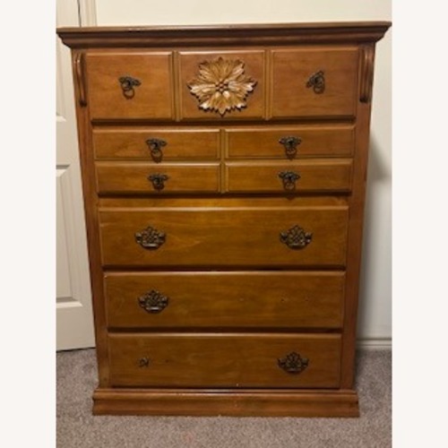 Used Light Brown Wood Chest for sale on AptDeco