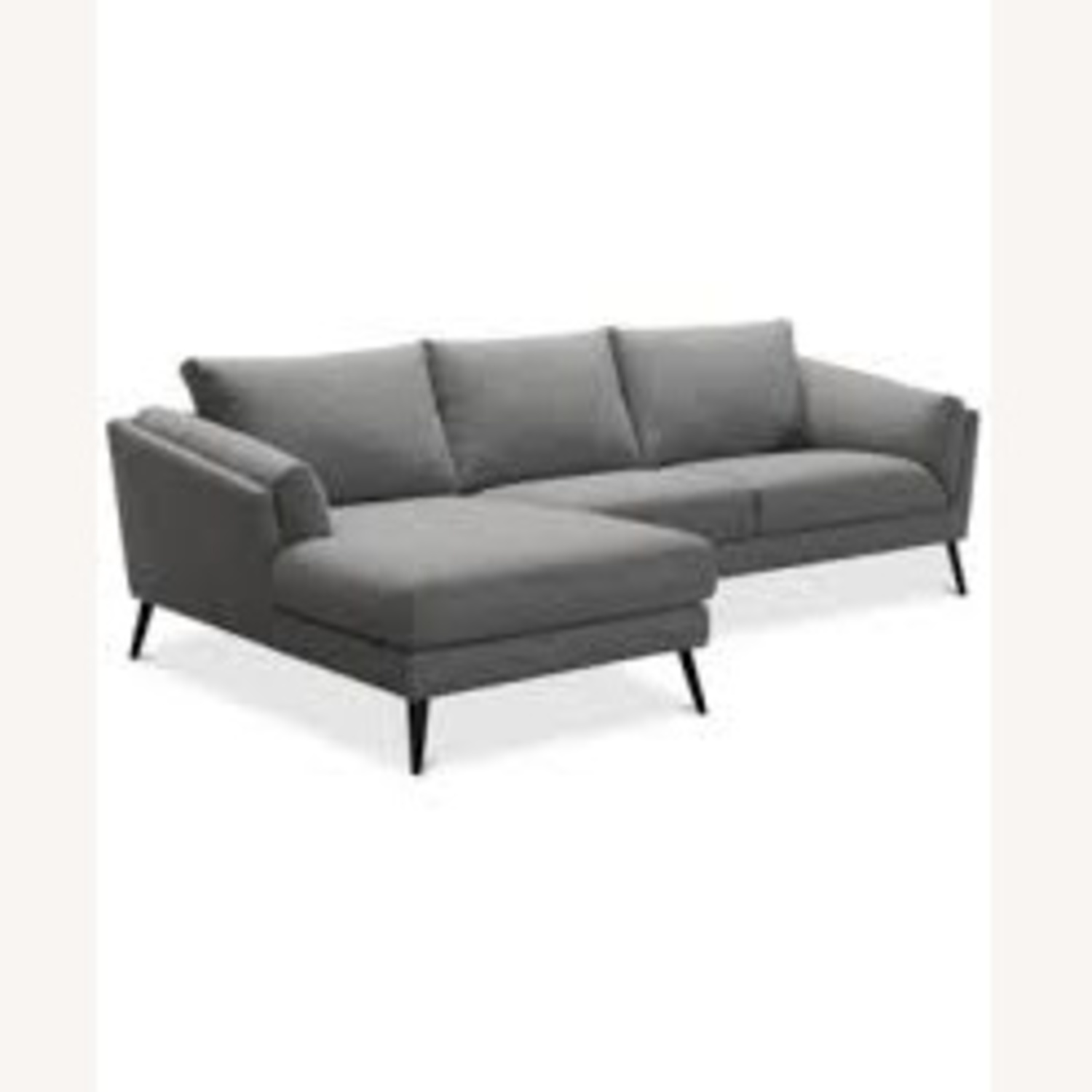 Macy's Neriah Grey Sectional Sofa Left Arm Chaise - image-7