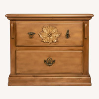 Light Brown Wood Nightstand