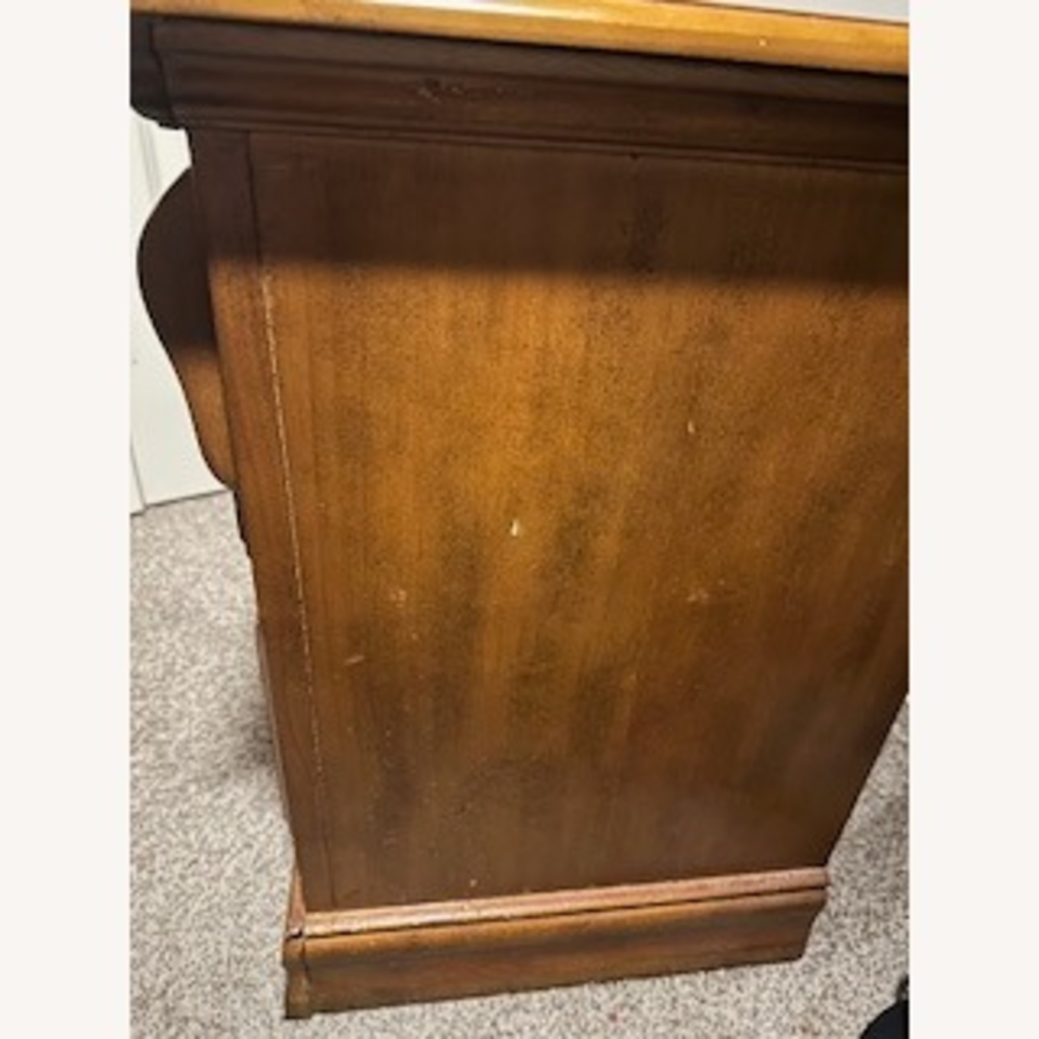 Light Brown Wood Nightstand - image-3