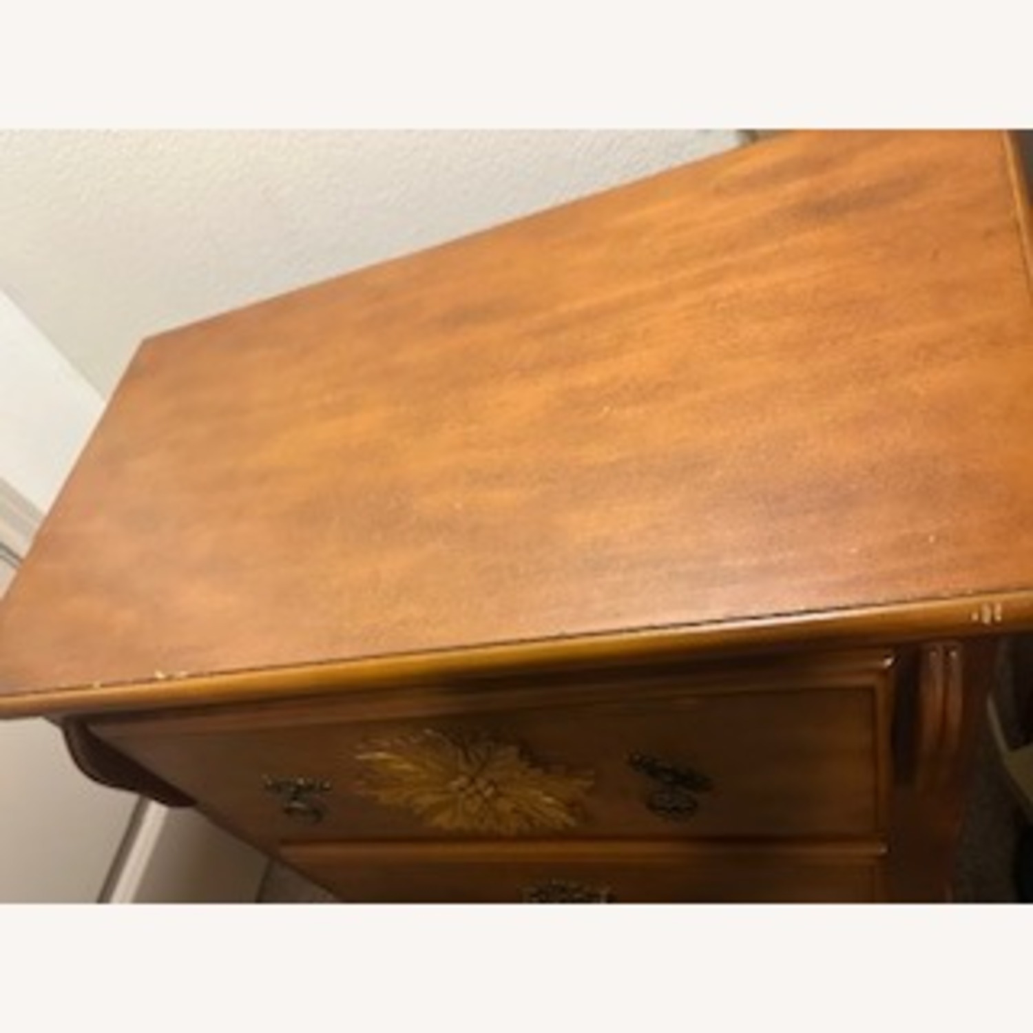 Light Brown Wood Nightstand - image-2