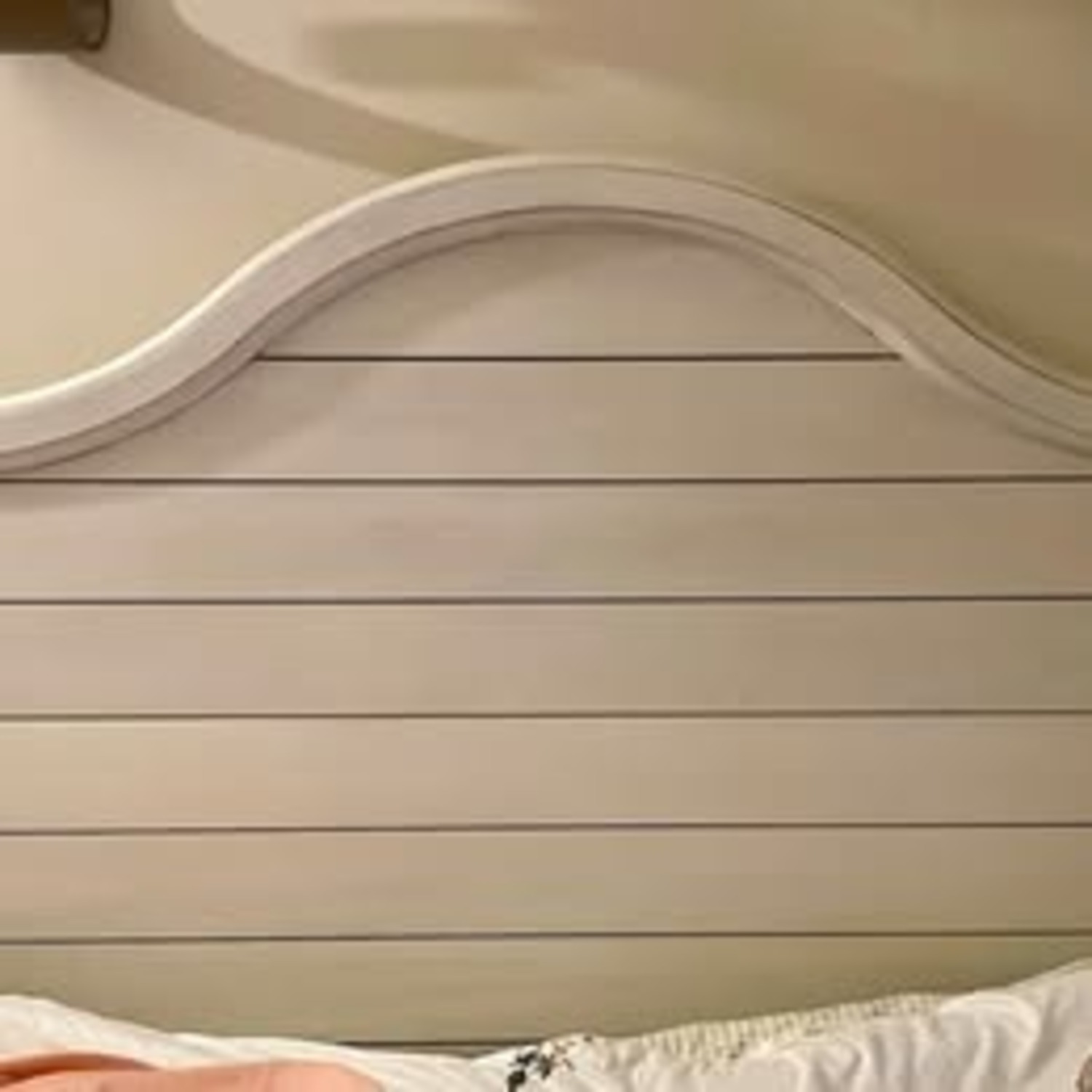 French Country White Shiplap Headboard - image-1
