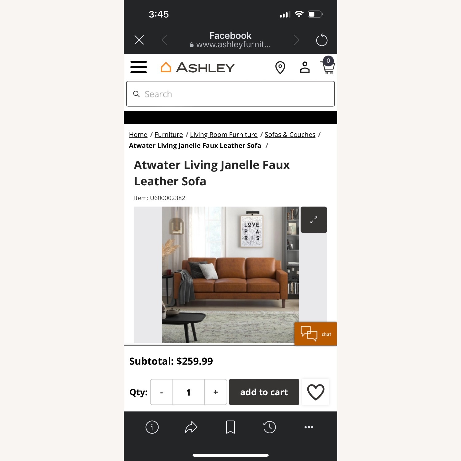 Ashley Furniture Light Brown 3+ Seater Sofa - image-3