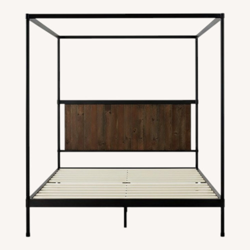 Used Black Metal Full Bed for sale on AptDeco