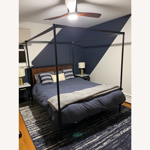 Used Black Metal Full Bed for sale on AptDeco